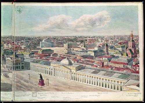 Москва литография по рисунку Кадоля Gadolle